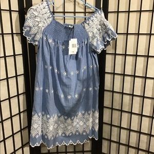 NWT Glamorous Light Blue Chambray Dress